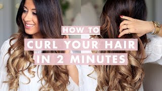 How To Curl Your Hair In 2 Minutes | Luxy Hair