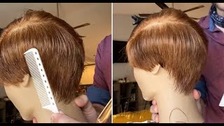 Short Soft Pixie Haircut & Hairstyles For Women | Short Layered Cutting Technique