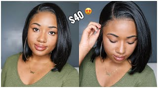 The Perfect Bob Wig Under $40! | Outre Perfect Hairline Jenisse | Hd Lace Front Synthetic Wig