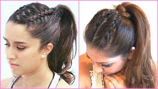 Braided Ponytail Hair Tutorial Inspired By Shraddha Kapoor In Half Girlfriend │ Ponytail Hairstyle