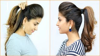 New High Puff Ponytail Hairstyles - 4 Easy Ponytails For School, College, Work | Anaysa