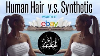 Human Hair Vs. Synthetic Hair Extensions | Ebay Vs. Zala Ponytail | Worth It?