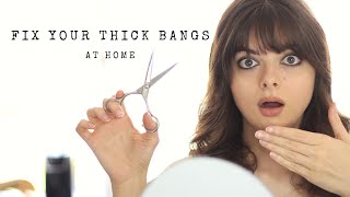 Cut Your Bangs Too Thick? Here'S How To Fix Them