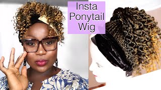 How To - Diy Headband Insta Ponytail Crochet Wig / Autobun Ponytail Crochet Wig Tutorial