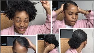 How To: Sleek Ponytail On Short Natural Hair