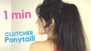 Prom Ponytail Hairstyle With Clutcher | Prom Ponytail Hairstyle | Easy Ponytails