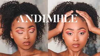 Andimhle!! *New* Converti-Cap Drawstring Ponytail Wig Ft Curlsqueen