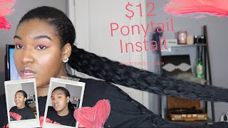 Bloom Bundle Hair | This Ponytail Shook Me!! | Quick Ponytail + Cheap Bundle Review