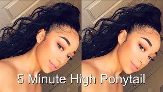 Quick And Easy High Ponytail With Weave | Nadula Brazilian Body Wave