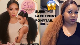 Sleek Lace Front Ponytail Wig!  Super Easy Slay! By Zuri Sis