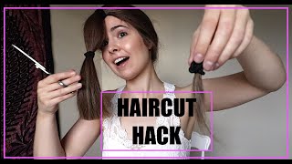 I Tried The Ponytail Haircut Hack... And This Happened...