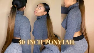 30 Inch Sleek Ponytail | Affordable 30” Bundles