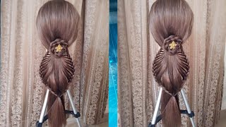 Different Way Of Braid  Ponytail ||  Ponytail Hairstyle For Wedding .