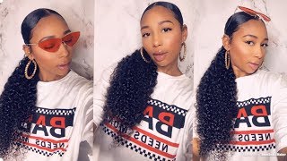 Sleek Low Ponytail Using Bundle Hair| Ft. Beauty Forever| Protective Hairstyle