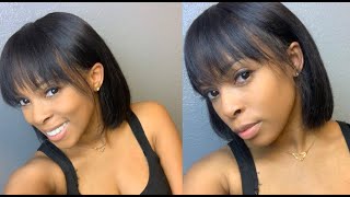 How To: Bob And Fringe Bangs Tutorial | Dyhair777