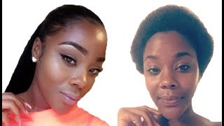 How To: Sleek Ponytail W/No Waves On 4C Short Natural Hair