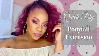 Diy Ponytail Extension With An Old Wig | Old Wig Repurpose