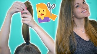 How To Cut Your Hair In Layers - Ponytail Method | Typikelly