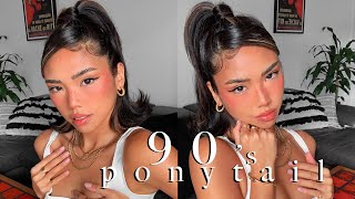 The Only Hairstyle I Wanna Wear From Now On ‍♀️ 90'S Ponytail Hair Flip Tutorial