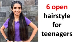6 New Open Hairstyle For Girls | Two Ponytail Hairstyle | Cute Hairstyle | New Hairstyle