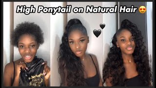 Ponytail Or Halfuphalfdown?She Sew With Our Curly Bundles On Short Natural Hair #Ulahair
