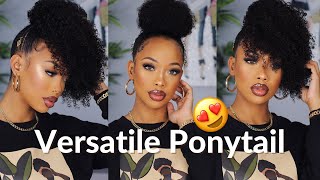 Super Easy Natural Hair Ponytail! Kinky Curly Drawstring For My 4C Sis!- Betterlength