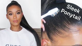 Sleek Ponytail Tutorial With Extension - Angel & Coco
