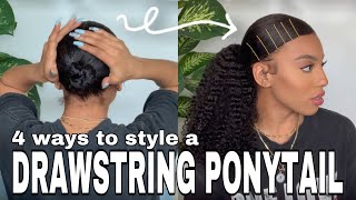 5-Minute Trendy Ponytail Hairstyles | Hergivenhair Drawstring Ponytail