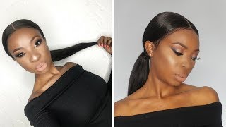 Sleek Ponytail With Lace Frontal Wig | South African Youtuber