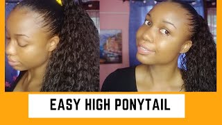Easy High Ponytail #Ponytail #Hairstyles #Naturalhair