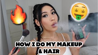 Grwm How I Do My Makeup & Braided Ponytail Extension