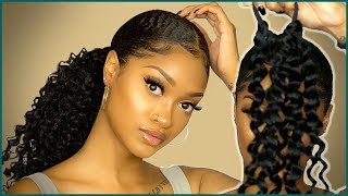 Life Changing! Sleek Ponytail With Extensions Hack On Type 4 Natural Hair