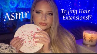 Asmr Trying Hair Extensions! Hairplay, Scratching, Tapping
