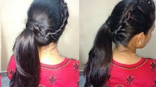 French Knot Ponytail Hair Style For Girls And Women