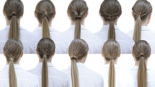 10 Easy Hairstyles With Ponytails For School | Patry Jordan