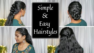 Simple & Stylish Hairstyles | Braided Ponytail Hairstyles