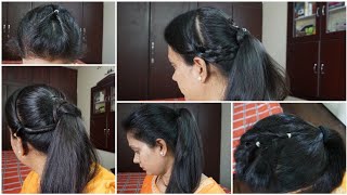 5 Simple&Easy Ponytail Hairstyles For Medium Length Hair|For School College Office Hair Look