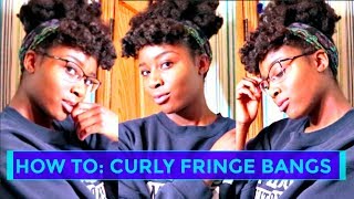 How To Do Fringe Bangs On 4C Hair (Without Cutting)