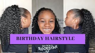 Easy Crochet Ponytail Hairstyle For Kids