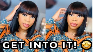 A Human Hair $45 Wig With Bangs That You Need! | 3-In-1 Grwm | Kandace Hair | Amazon Prime
