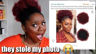 Girl...They Tried It! Amazon Afro Puff Review 4C Hair