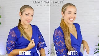 Amazing Beauty Hair Ponytail Extension Review & How To - Margeaux Jordan