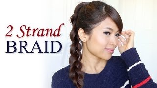 How To: 2-Strand Braid Ponytail Hair Tutorial | Hairstyles For Long Hair