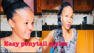 Sleek Ponytail Hair Styles Ideas For Black Women 20214C|4B Hair