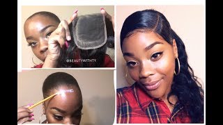My Attempt On A Closure Ponytail! Did It Work?| Ishow Hair