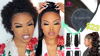 How To: Wrap Around Ponytail On Short Hair - Dyhair777