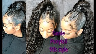 How To Do A Sleek High Genie Ponytail + Extra Baby Hair [Wiggins Hair]