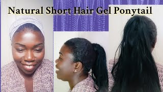 Diy Ponytail Extension For Natural Hair- Shine N Jam Gel