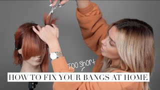 How To Fix Your Bangs At Home Like A Pro!