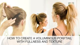 How To Create A Voluminous Ponytail | Hair Styling Tutorial | Kenra Professional